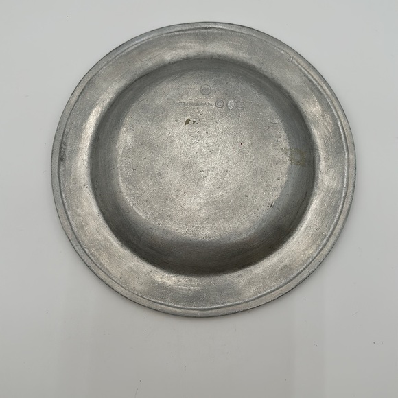 Vintage Wilton Health Love and Wealth and Time To Enjoy Them Pewter Plate / Bowl - Picture 11 of 16